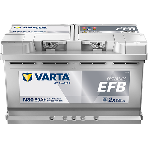 12 VOLT 80 AMPER VARTA EFB AKÜ (START-STOP)